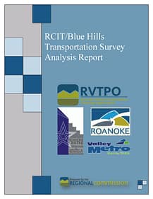 RCIT Blue Hills Transportation Survey Analysis Cover